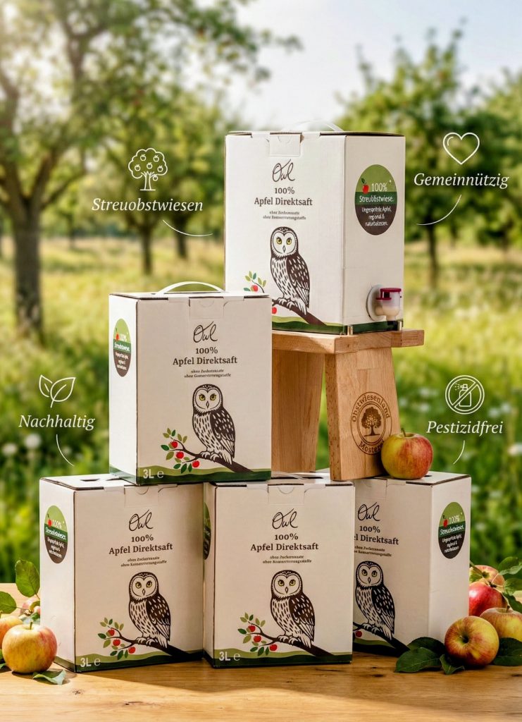 Streuobstwiesen Apfelsaft Bag-in-Box 3 Liter Packung
